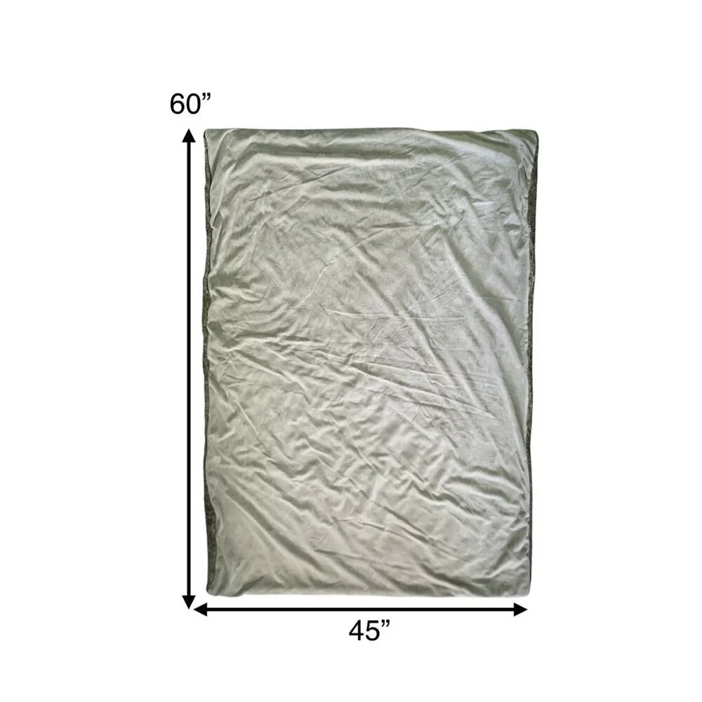 Restoration Hardware 60x40 Throw Blanket Cozy Plush Brown Faux Fur